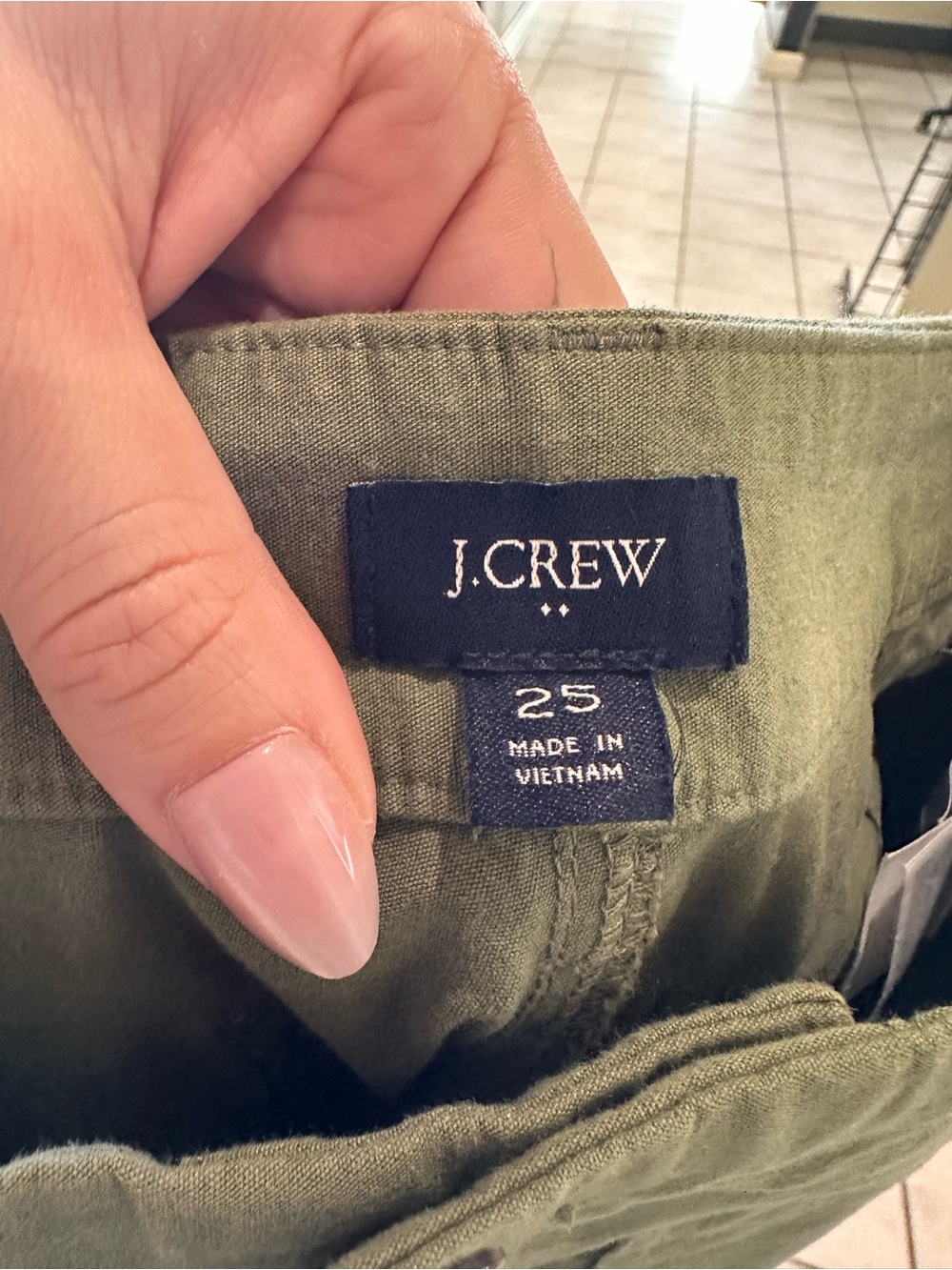 J. Crew Lizzie High-Rise Wide-Leg Utility Pants in Olive Green 25 - Picture 2 of 15